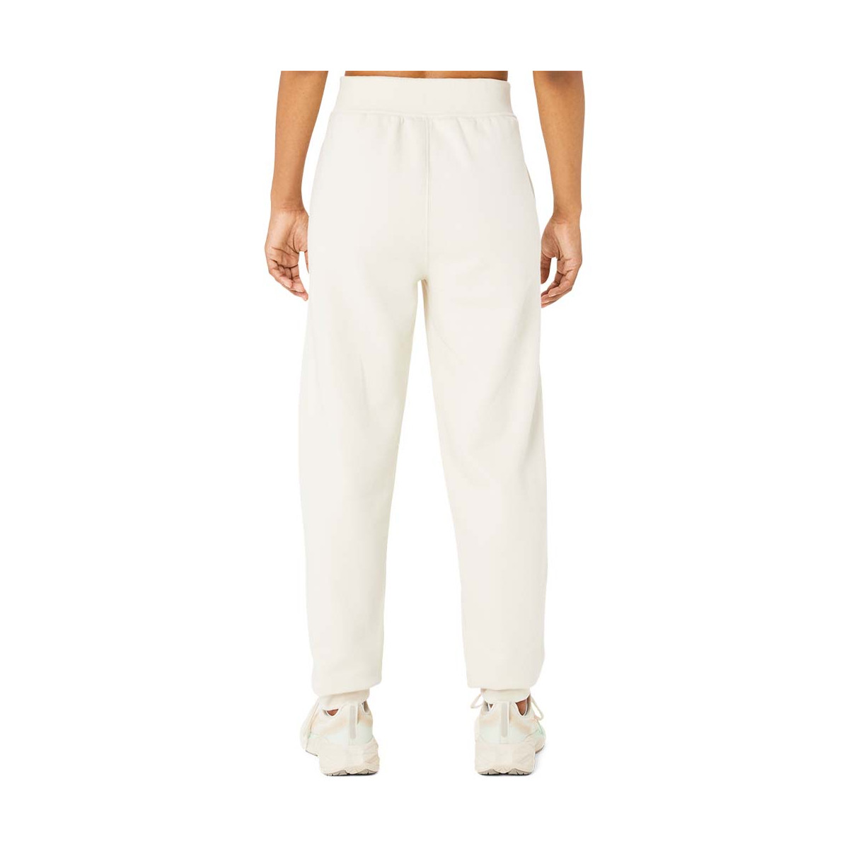 Pantalon Asics Logo Femme Blanc cassé