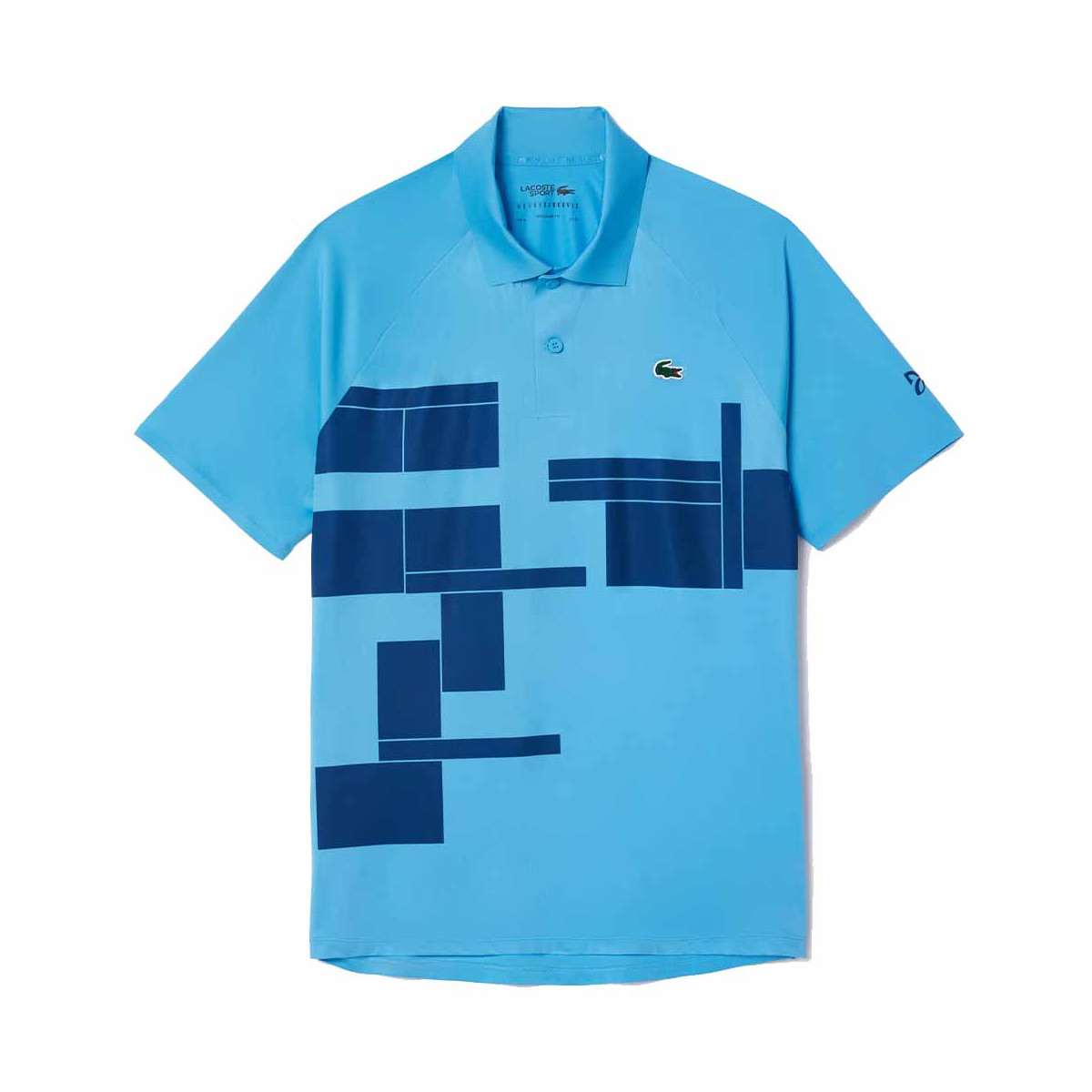 Lacoste Tennis Novak Djokovic Player Blauw Polo