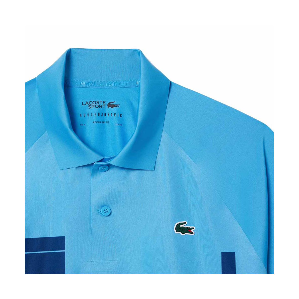 Lacoste Tennis Novak Djokovic Player Blauw Polo