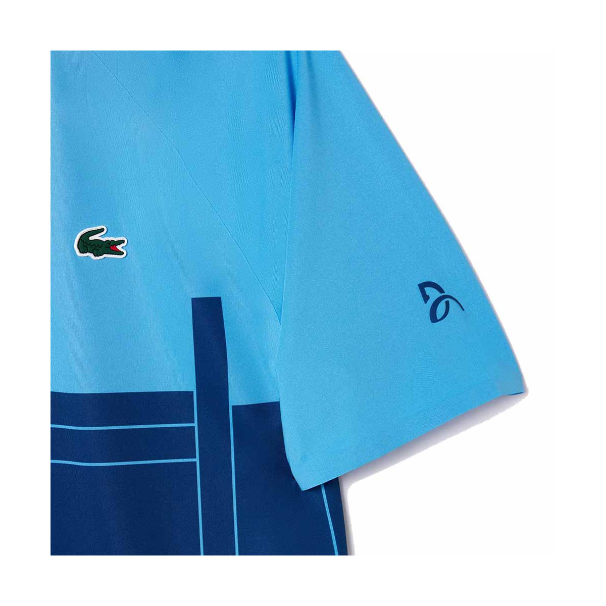 Lacoste Tennis Novak Djokovic Player Blauw Polo
