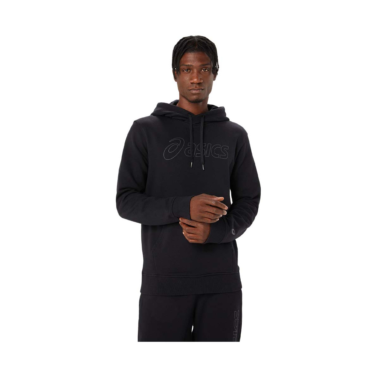 Asics Logo Hoodie Marineblauw