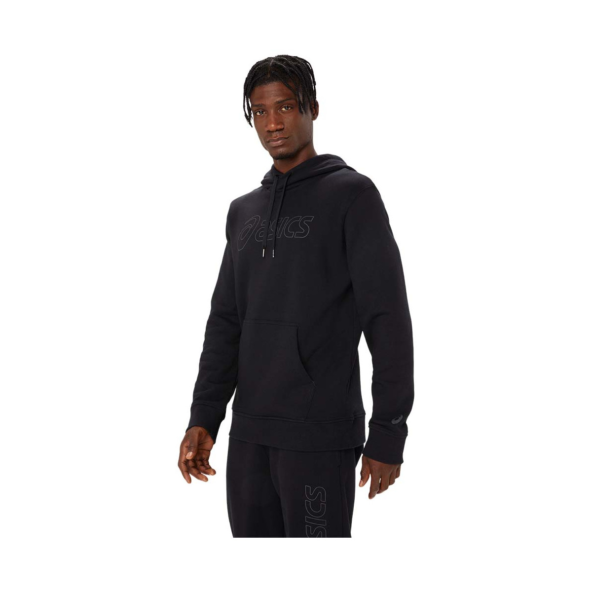 Sweat à capuche Asics Logo Noir