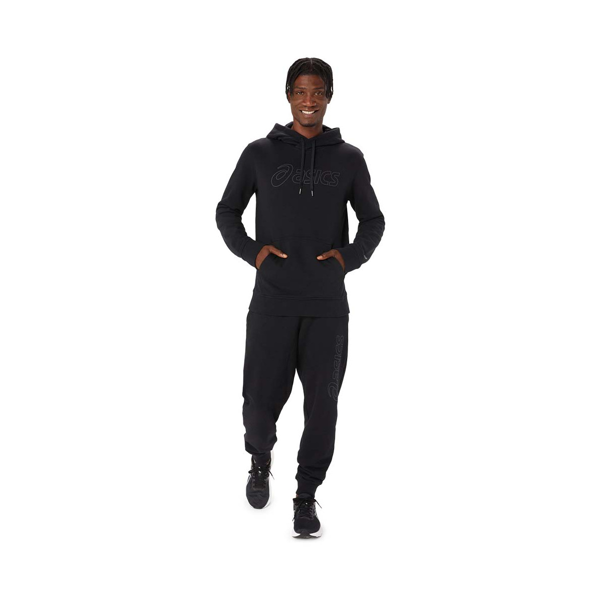 Sweat à capuche Asics Logo Noir
