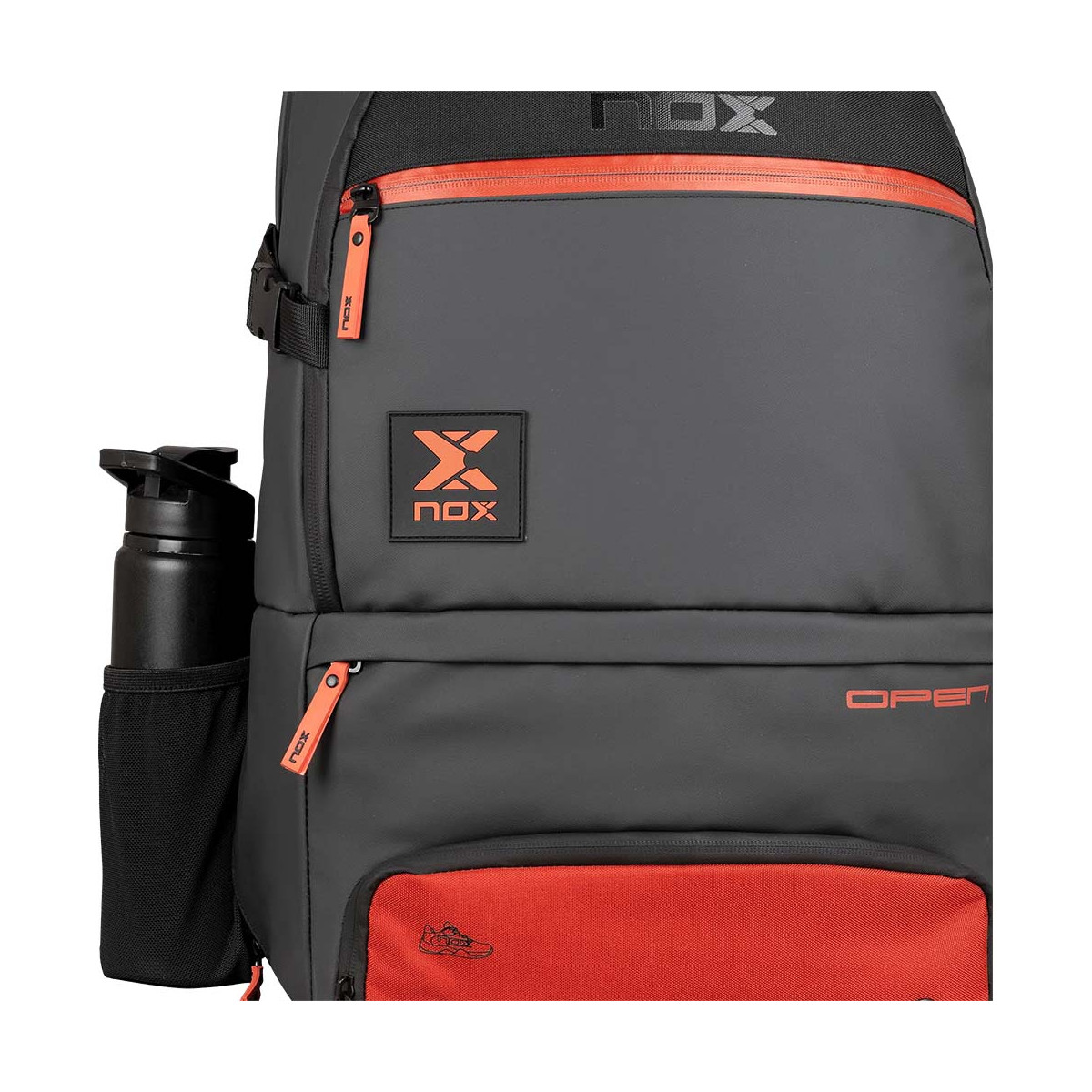 Nox Luxury Open Series Zwart / Rood rugzak
