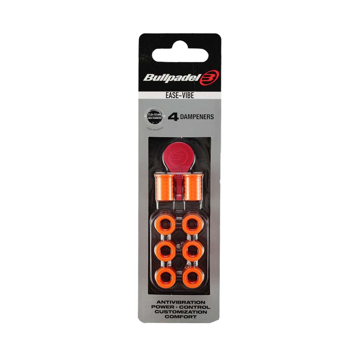 Antivibrateurs Bullpadel Ease Vibe x4 Orange