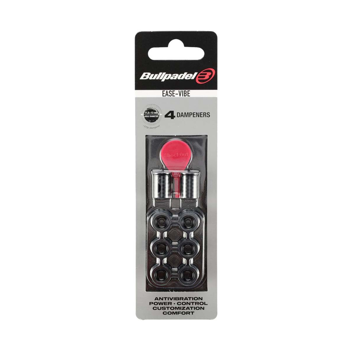 Bullpadel Ease Vibe Dempers x4 Oranje
