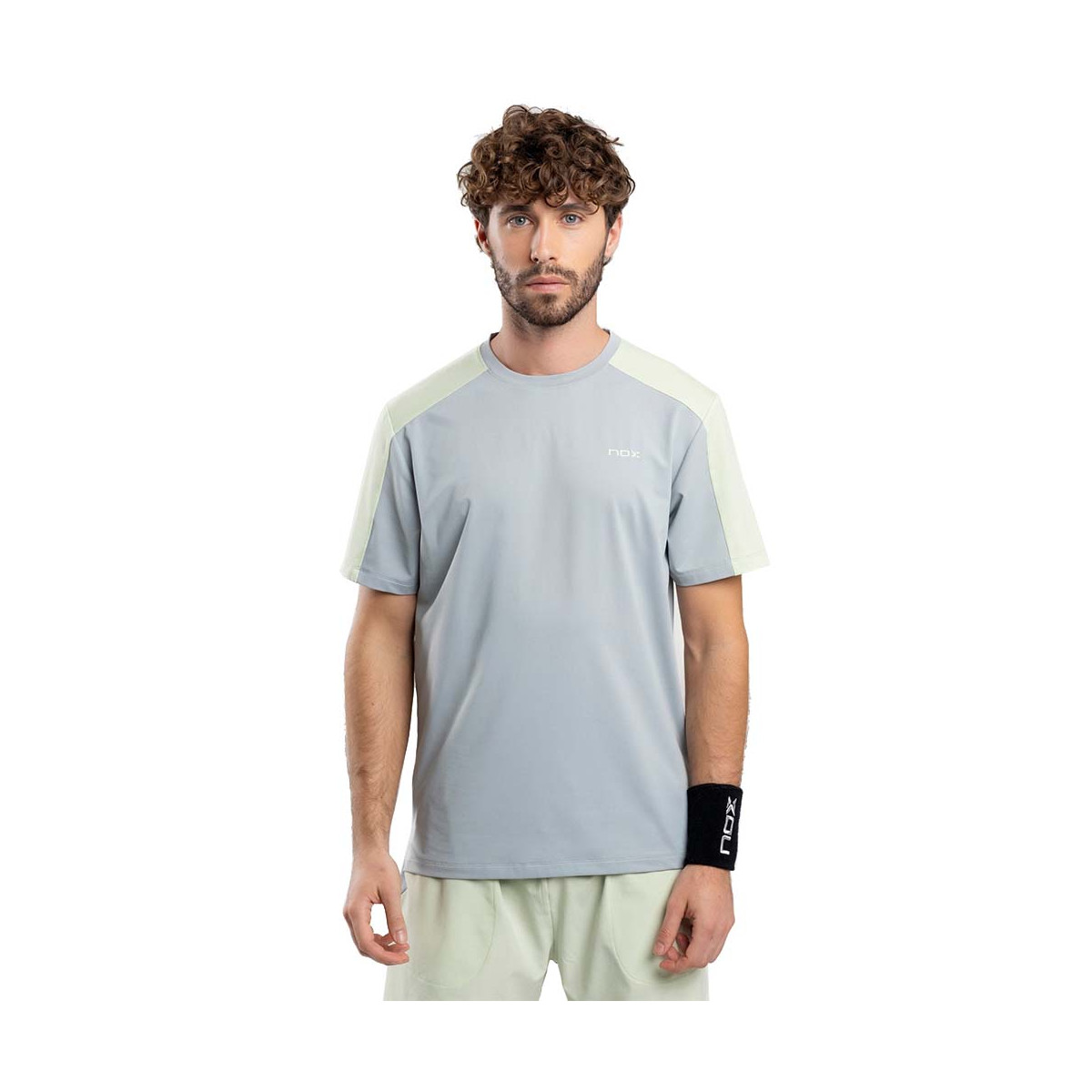 T-shirt Nox Pro Gris clair / Vert
