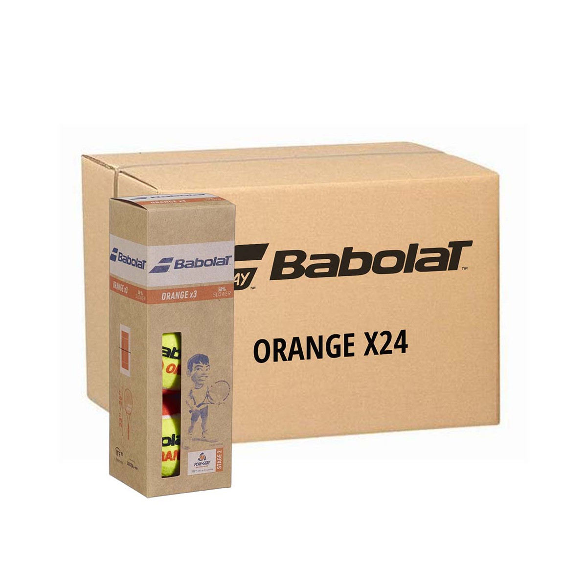copy ofBabolat Orange 3 Stuks Geel