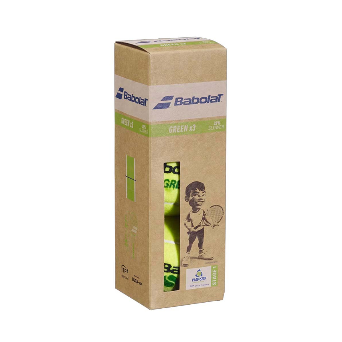 Babolat Green 3 Stuks Geel