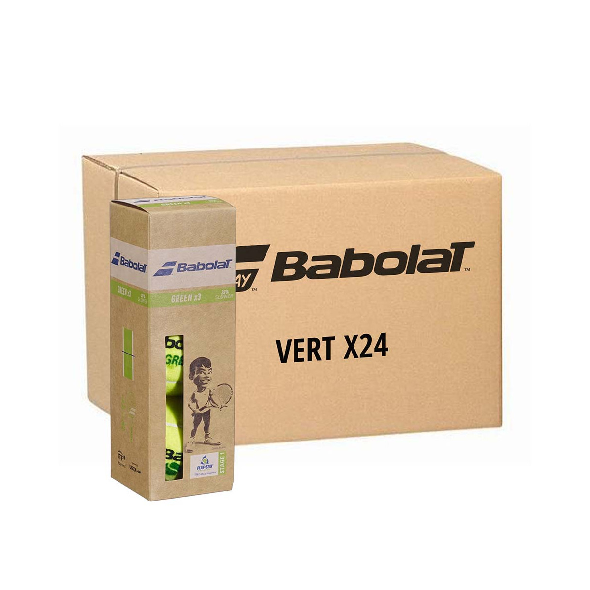 copy ofBabolat Green 3 Stuks Geel