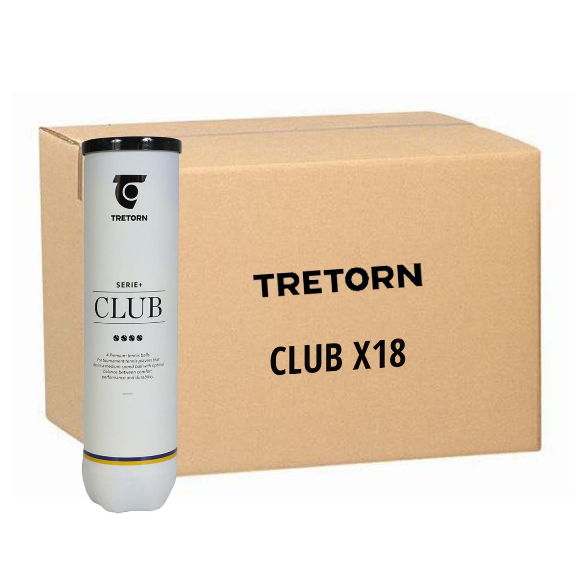 copy ofTretorn Serie+ Club 4 stuks geel