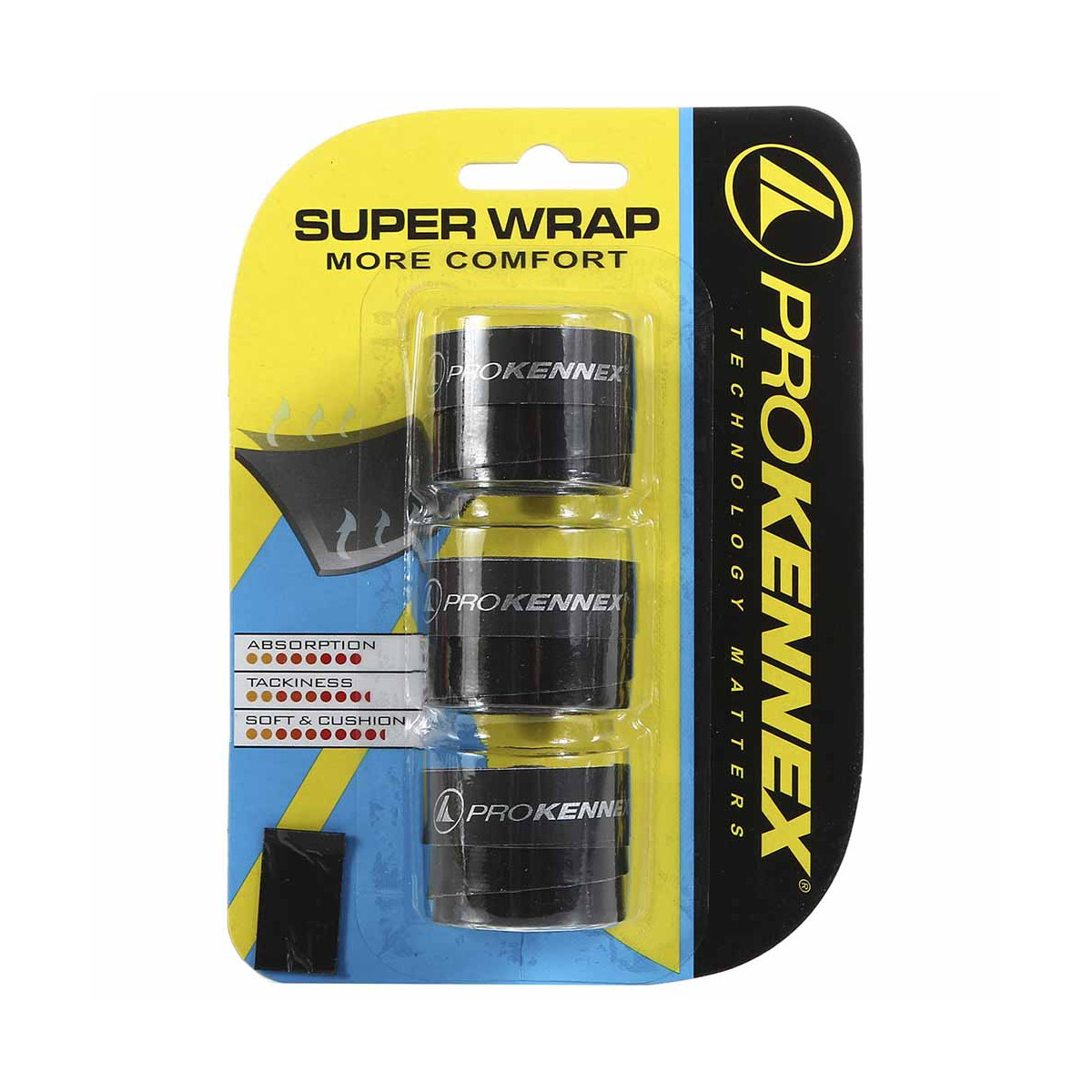 copy ofPro Kennex Super Wrap Wit x 3 overgrips