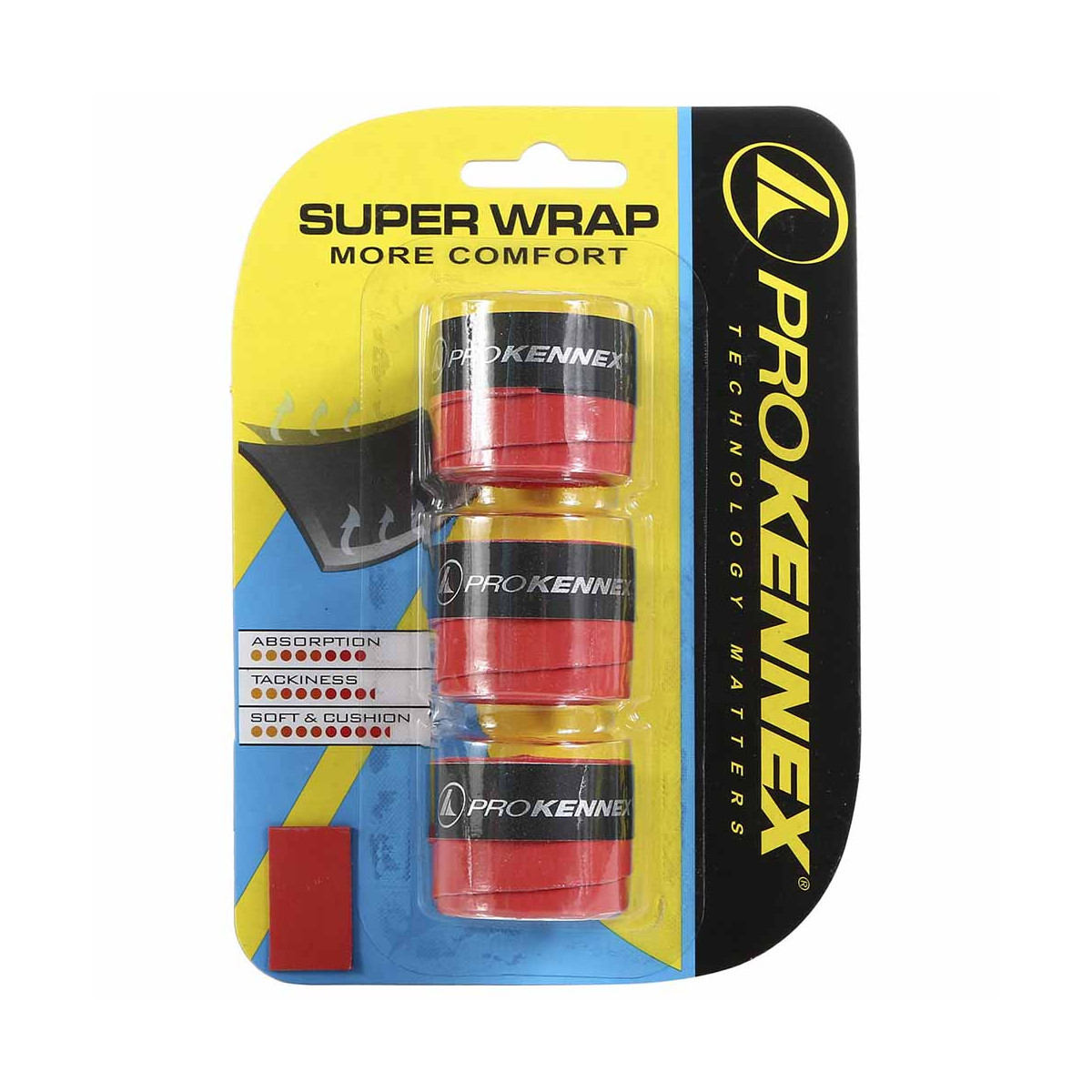 Surgrips Pro Kennex Super Wrap Rouge x 3