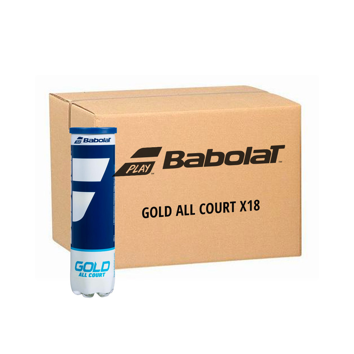 Babolat Gold All Court 4 Stuks Geel