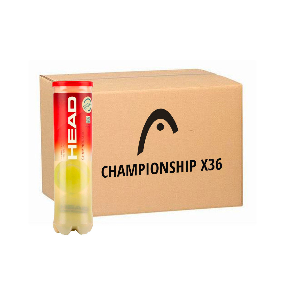 Doos 36 tubes van 4 Head Championship ballen