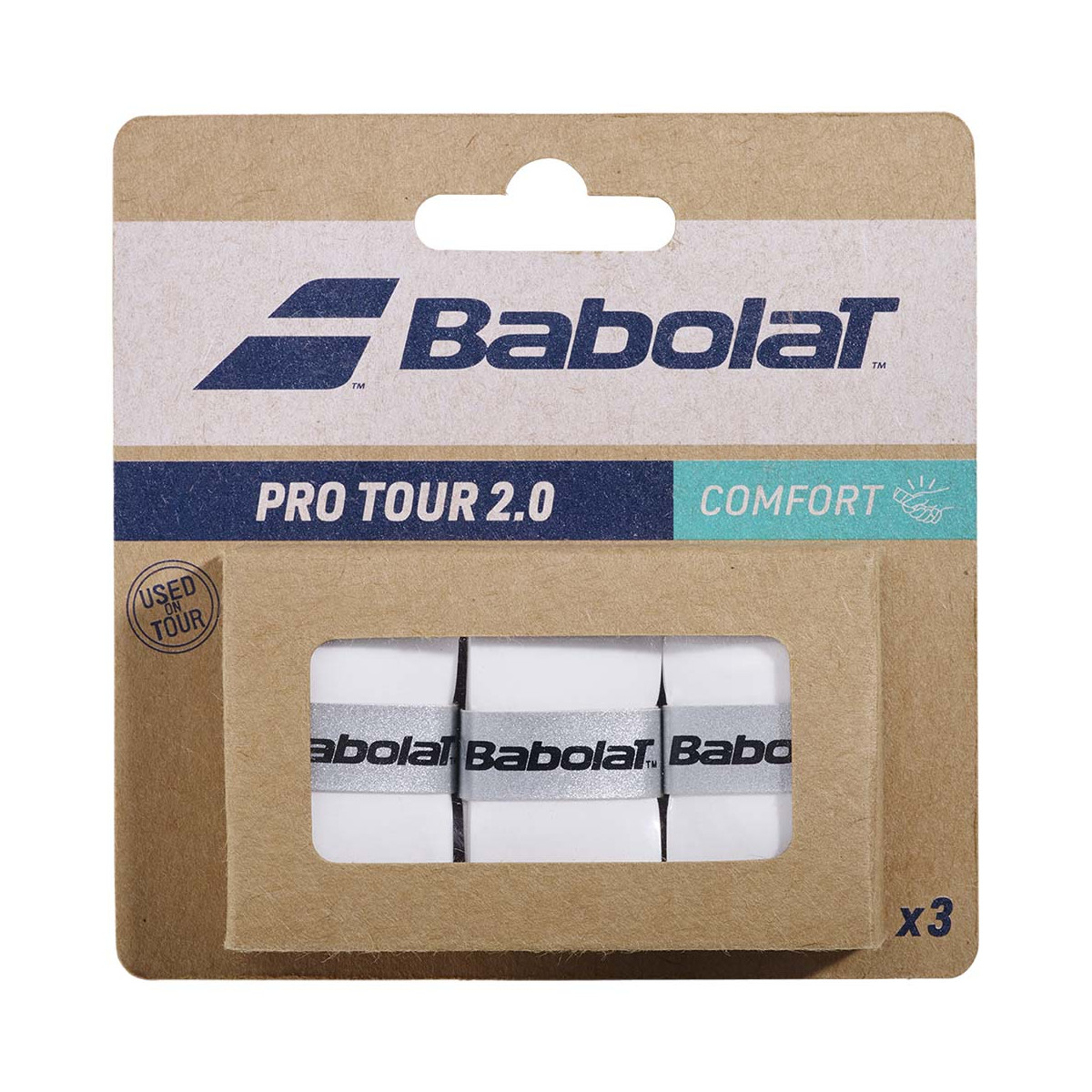 Babolat Pro Tour 2.0 Wit x 3 overgrips