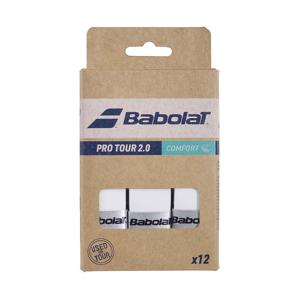 Babolat Pro Tour 2.0 Wit x 12 overgrips