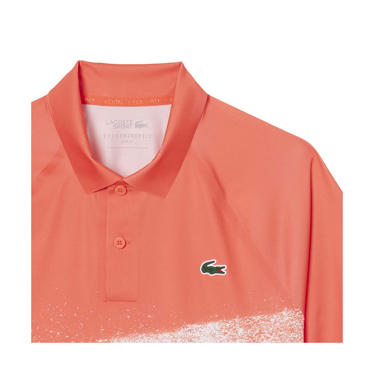 Lacoste Tennis Novak Djokovic Player Blauw / Wit Polo