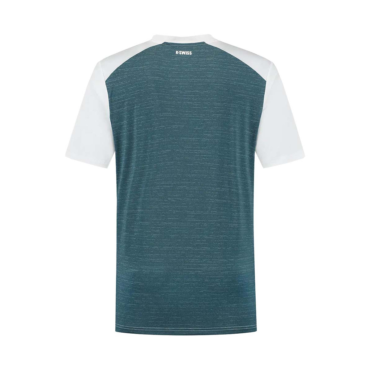 T-Shirt K-Swiss Hypercourt Mix Melange Crew Blanc / Bleu pétrole
