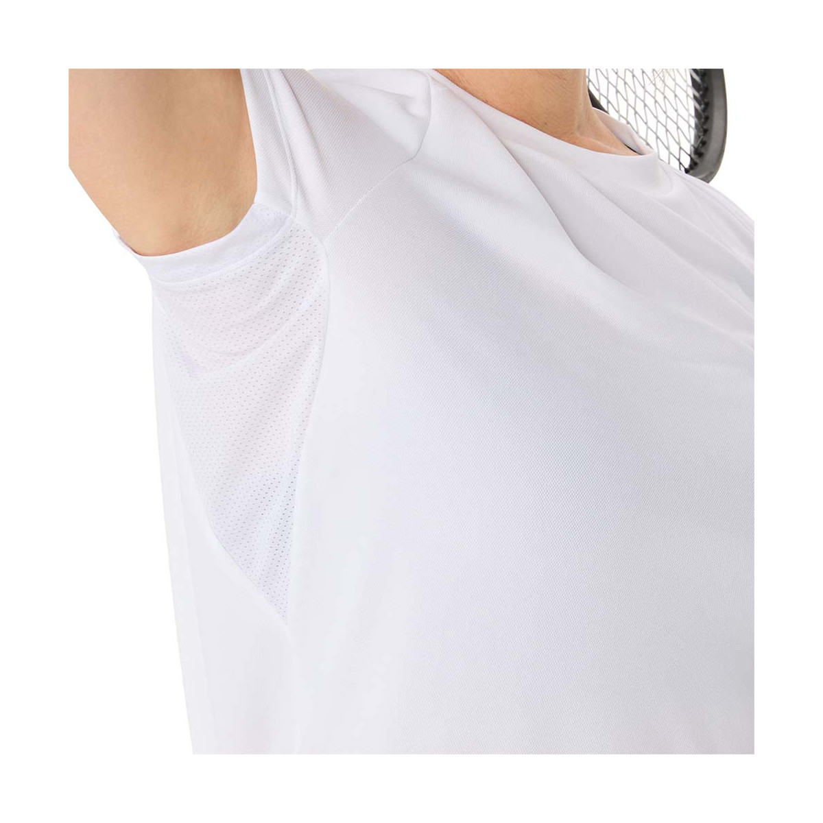 Asics Court SS Dames T-Shirt Wit/Roze
