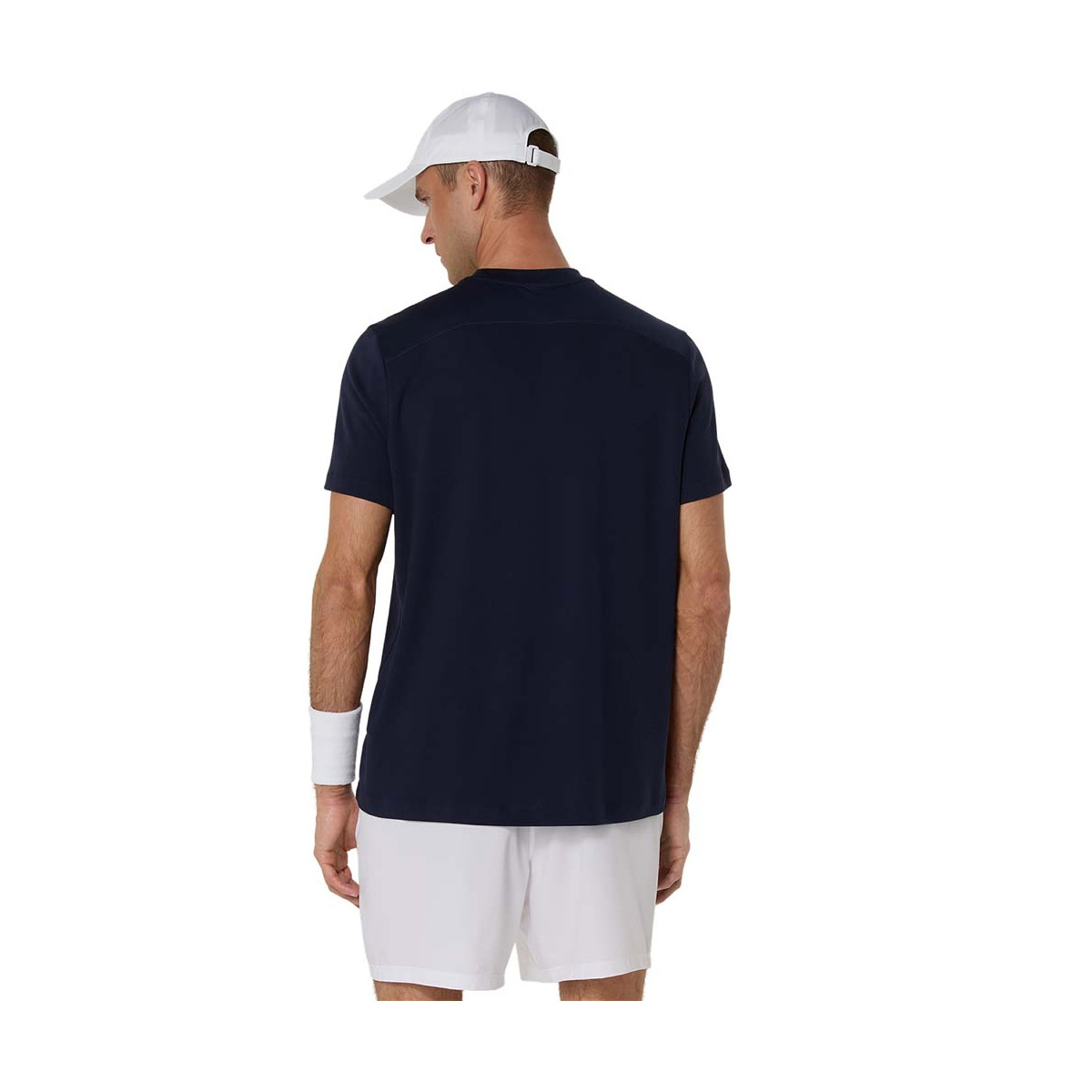 T-Shirt Asics Court SS Bleu marine