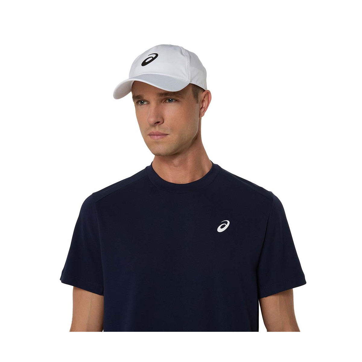Asics Court T-Shirt Marineblauw / Oranje