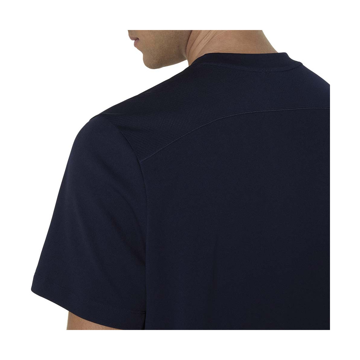 Asics Court T-Shirt Marineblauw / Oranje