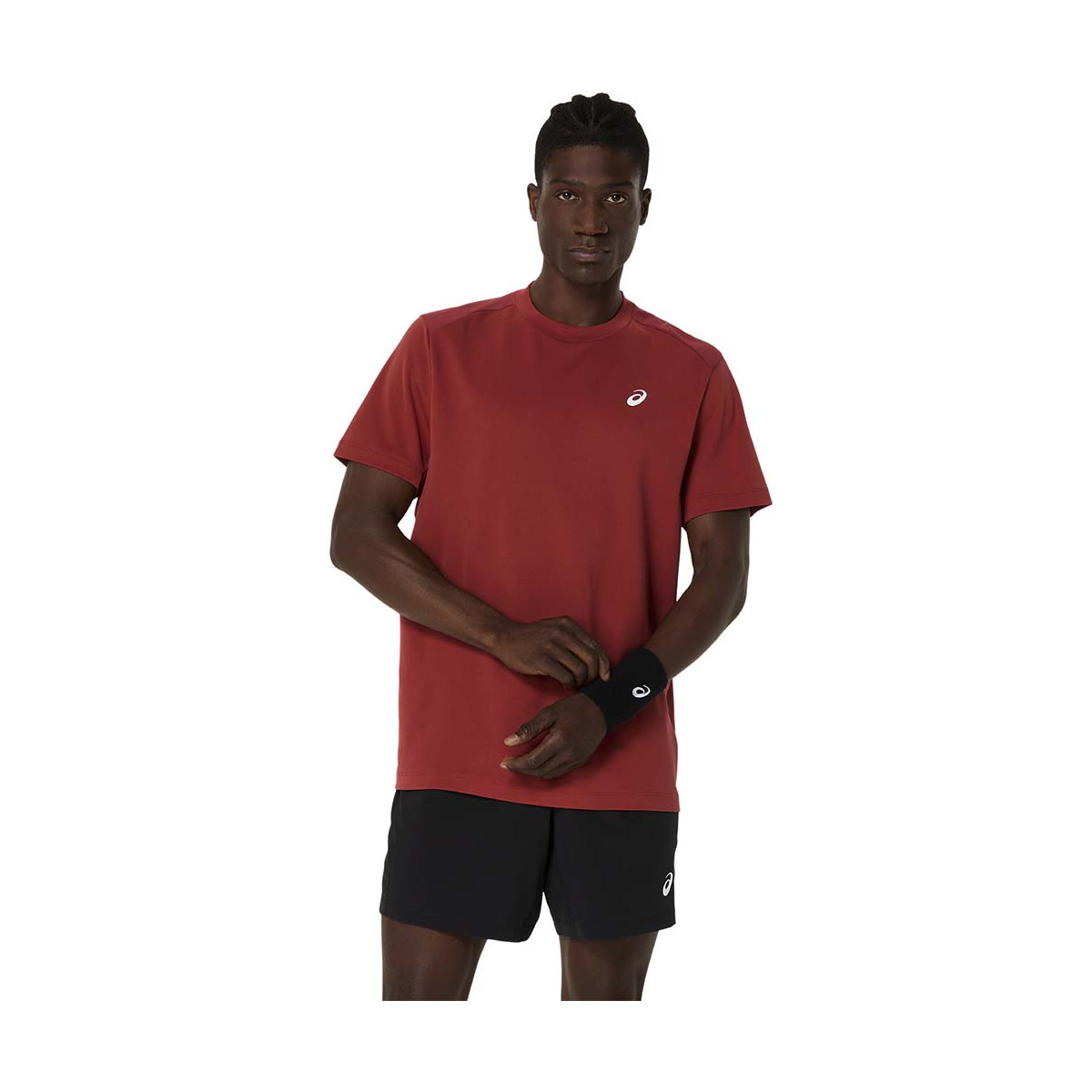 T-Shirt Asics Court SS Rouge