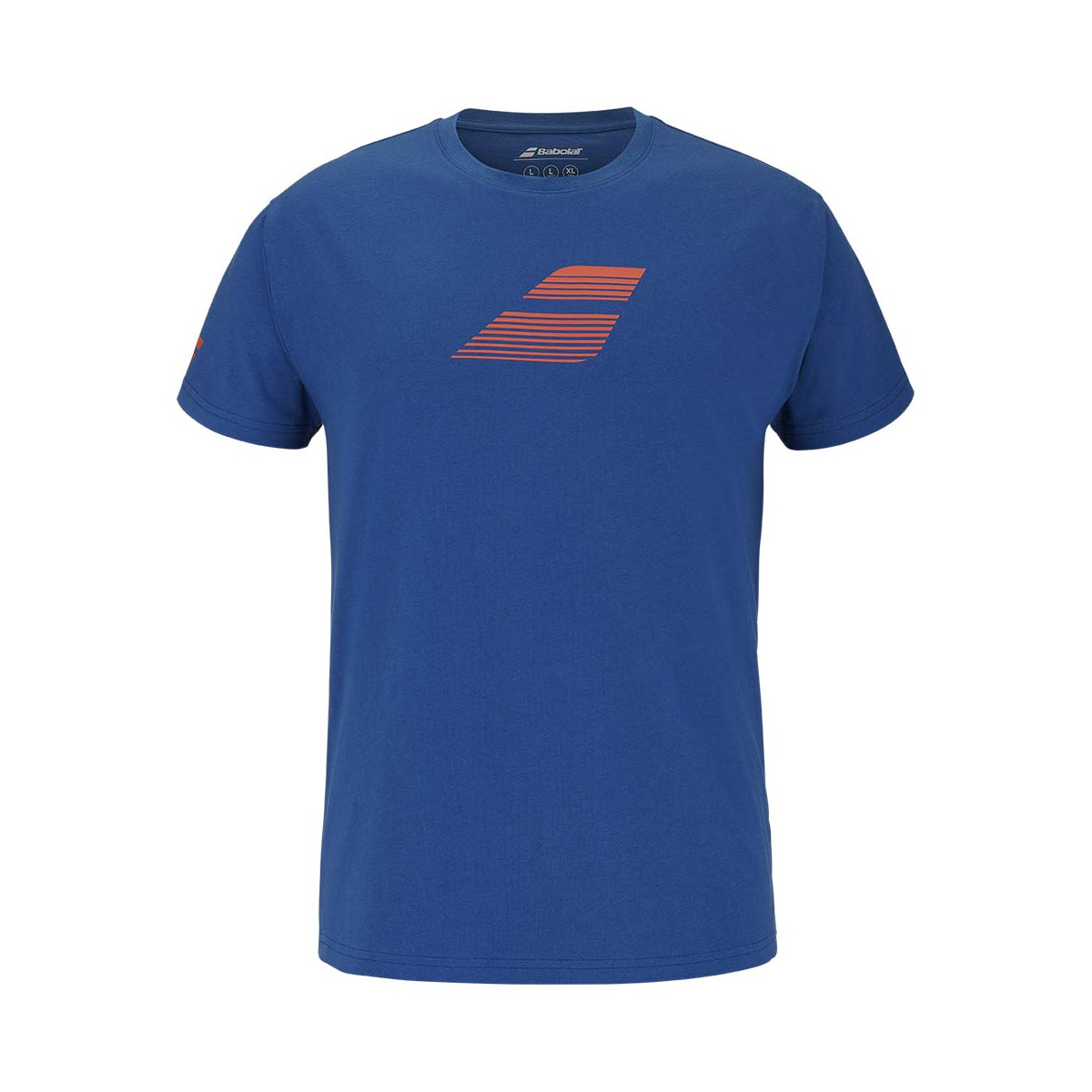 T-Shirt Babolat Exercise Big Flag Bleu / Orange
