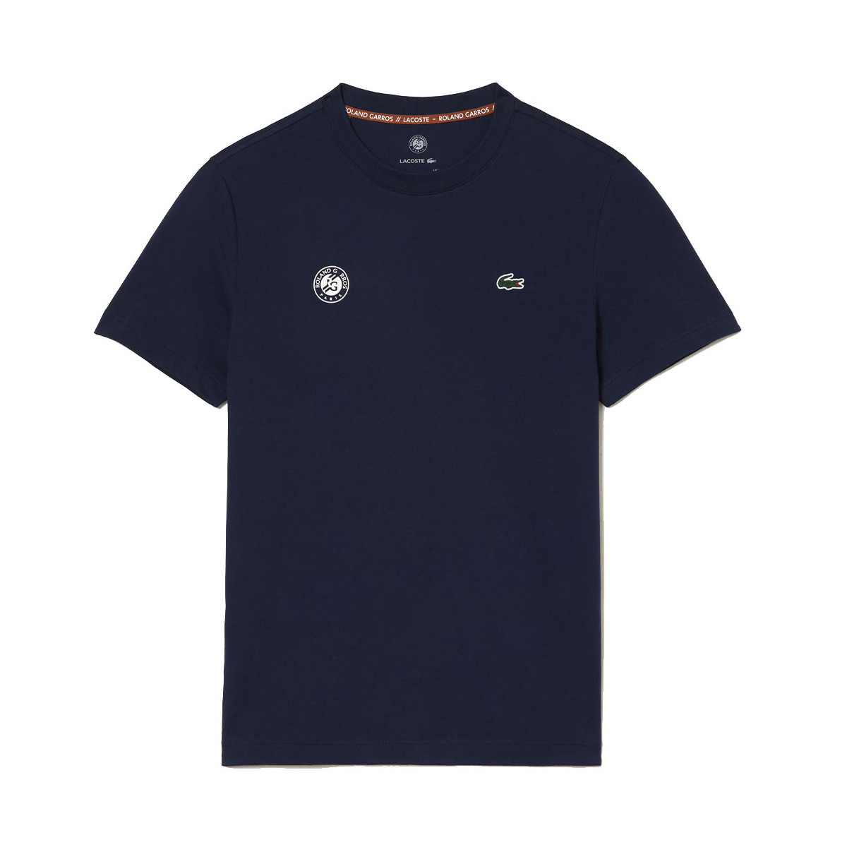 Lacoste Tennis Roland Garros Marineblauw T-Shirt