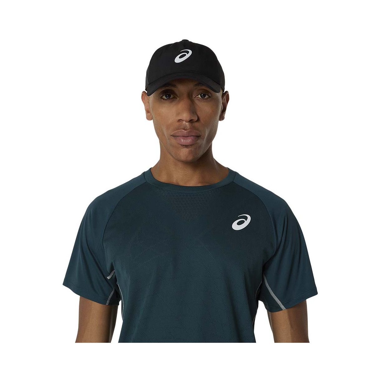 T-Shirt Asics Match Blanc Vert