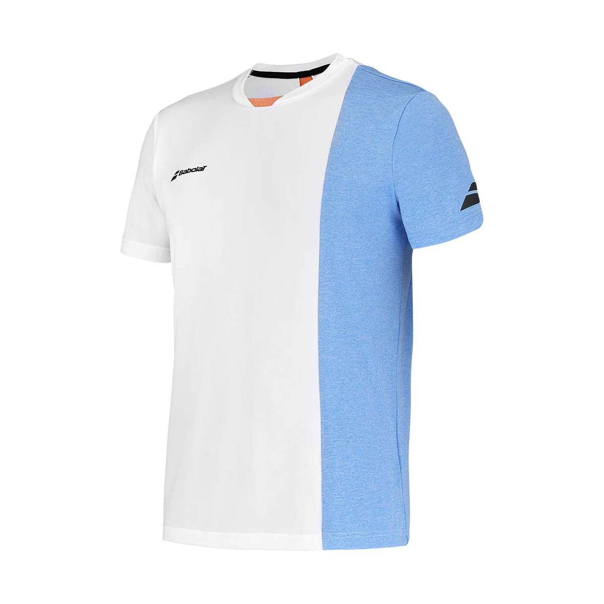 T-Shirt Babolat Play Crew Neck Blanc / Bleu