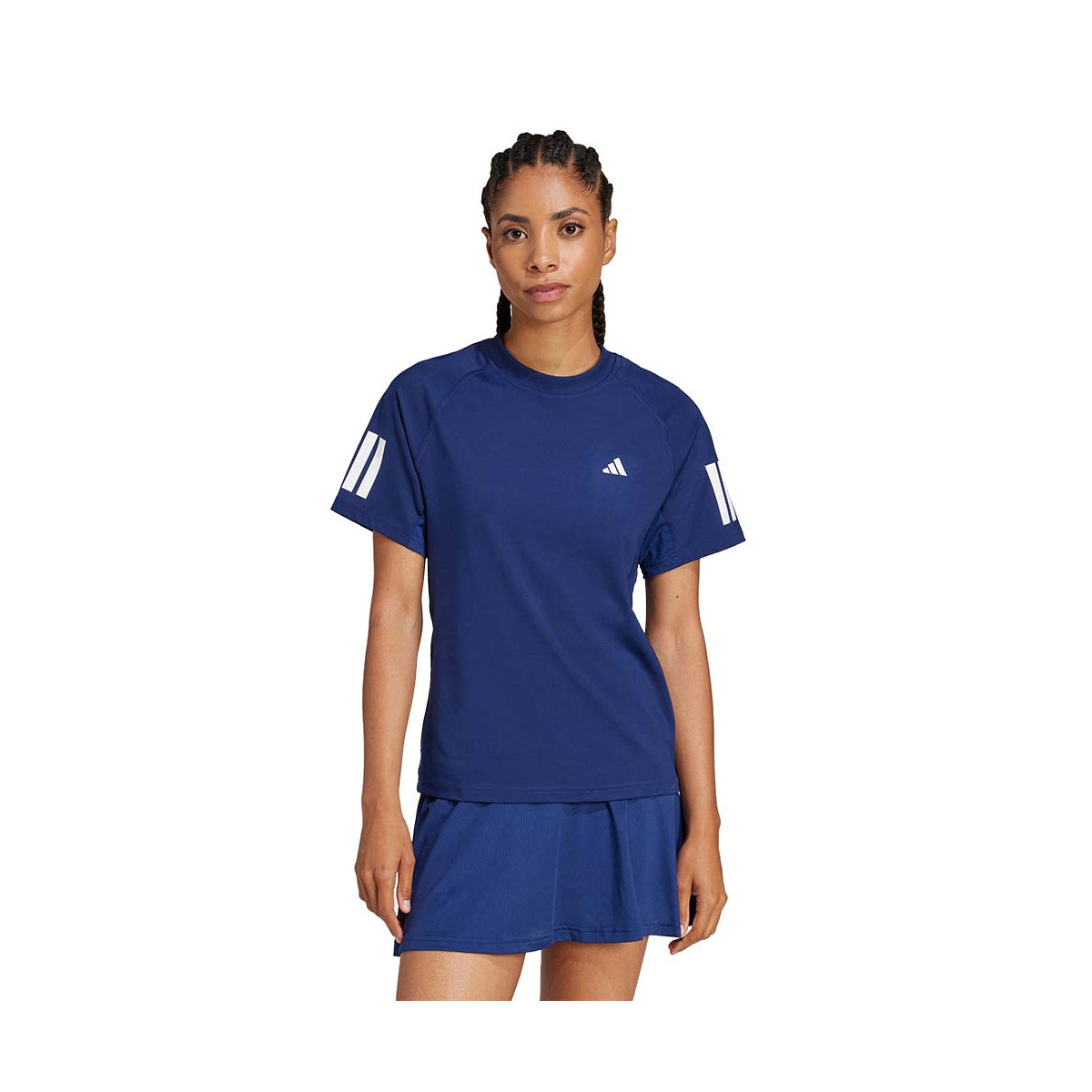 Adidas 3 Stripes Dames T-shirt Zwart