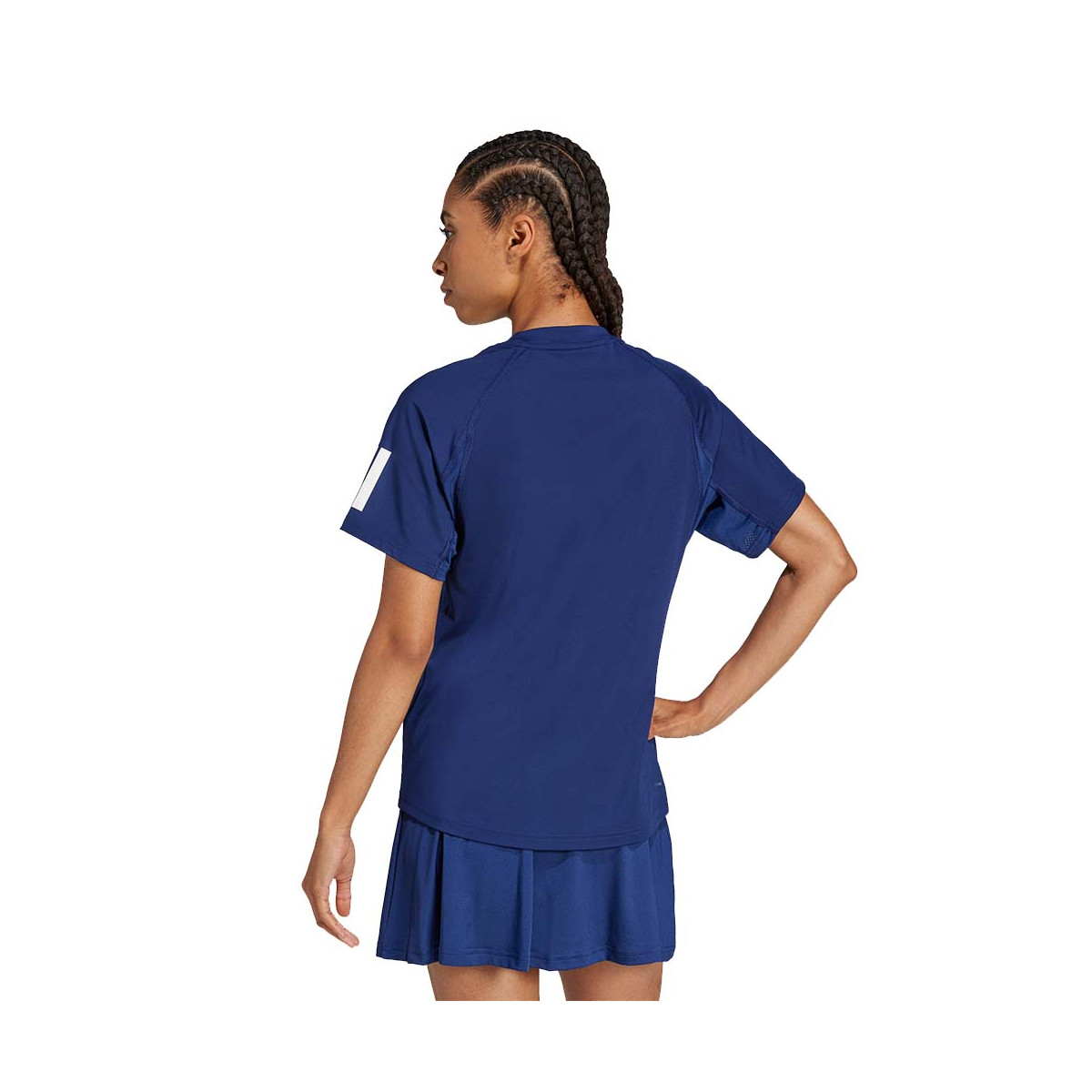 Adidas 3 Stripes Dames T-shirt Zwart
