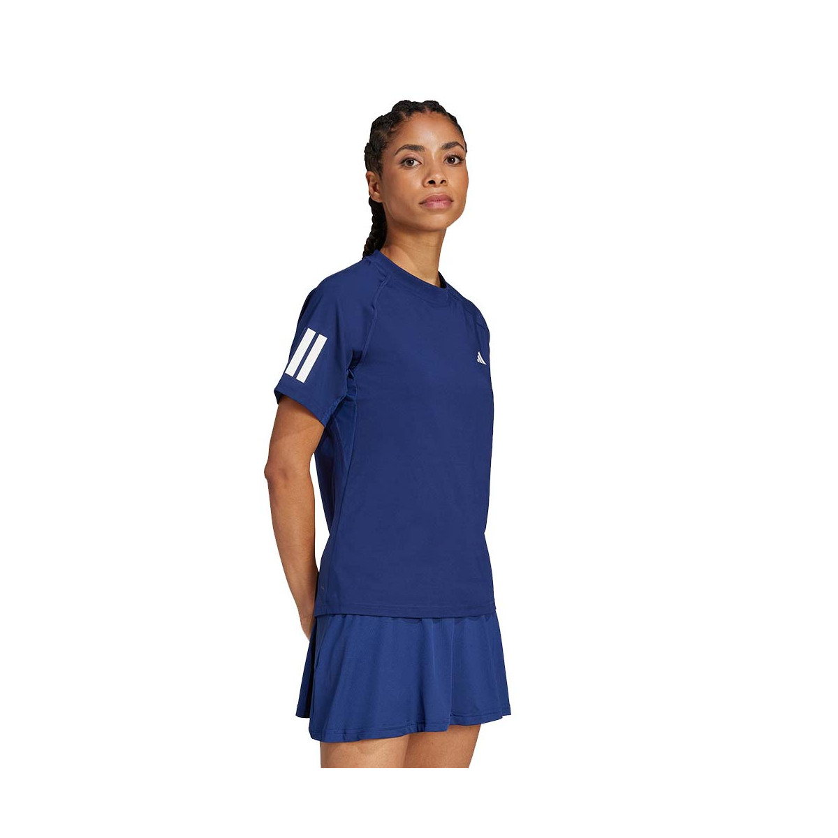 Adidas 3 Stripes Dames T-shirt Zwart