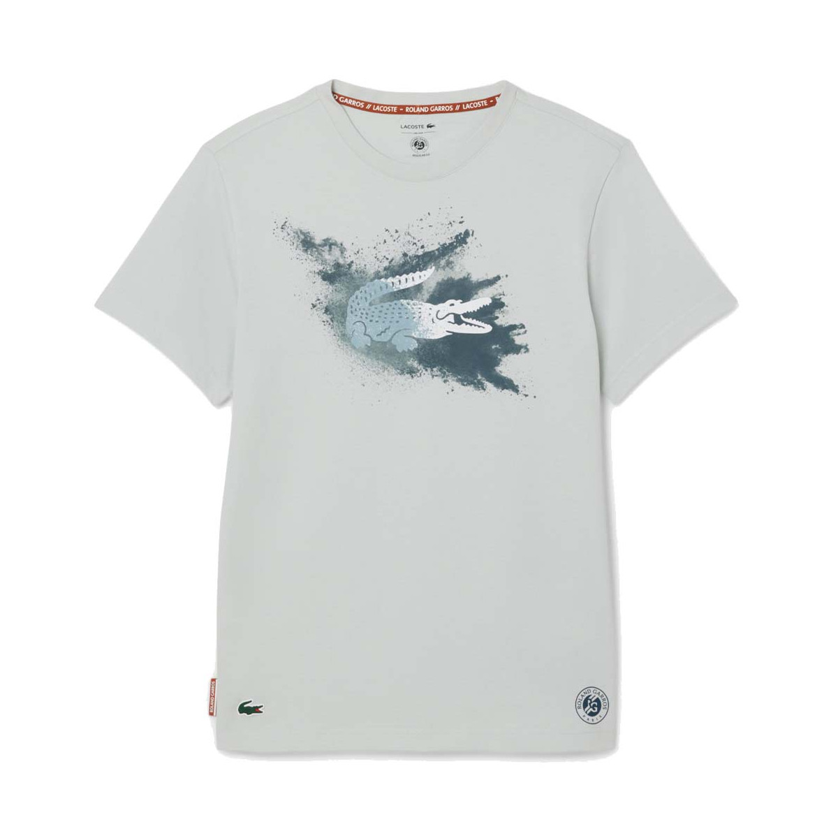 Lacoste Roland Garros Unisex Grijs T-shirt