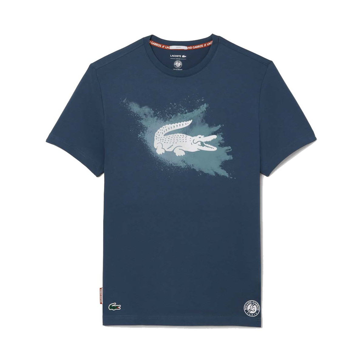 Lacoste Roland Garros Unisex Marineblauw T-shirt