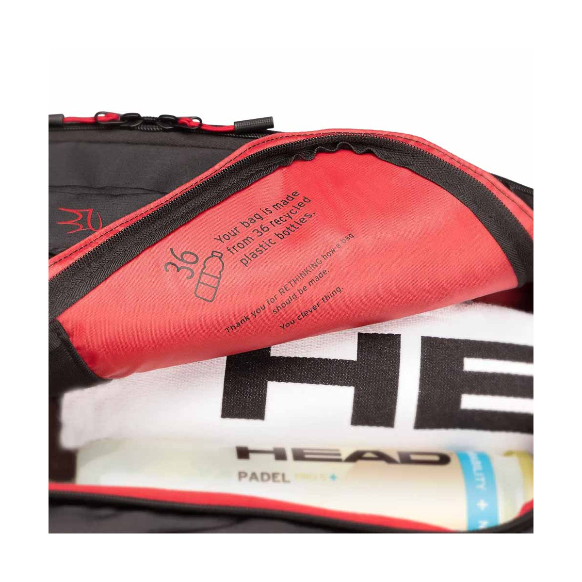 Head Pro X Padel L Zwart tas
