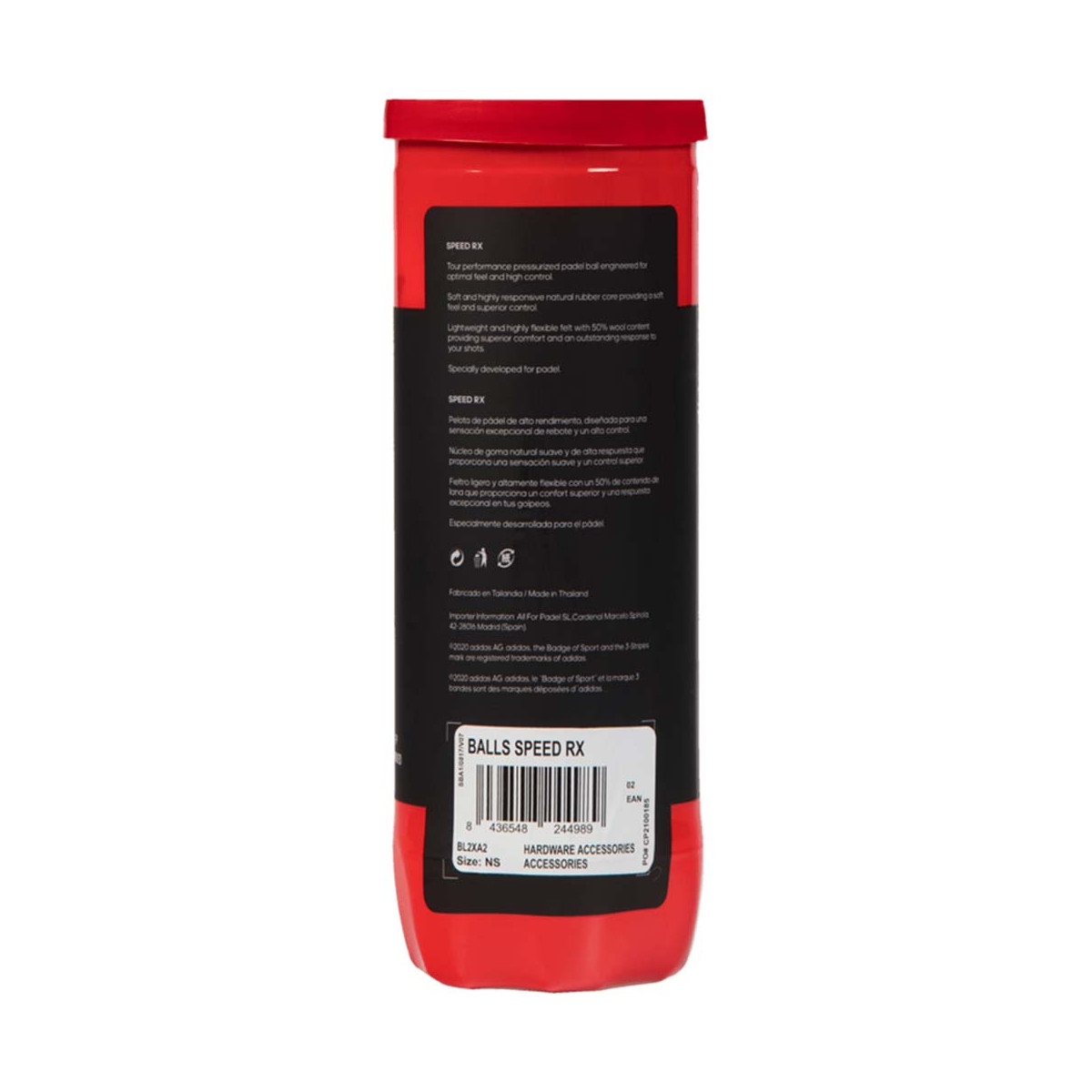 Tube met 3 Adidas Speed ​​​​RX ballen