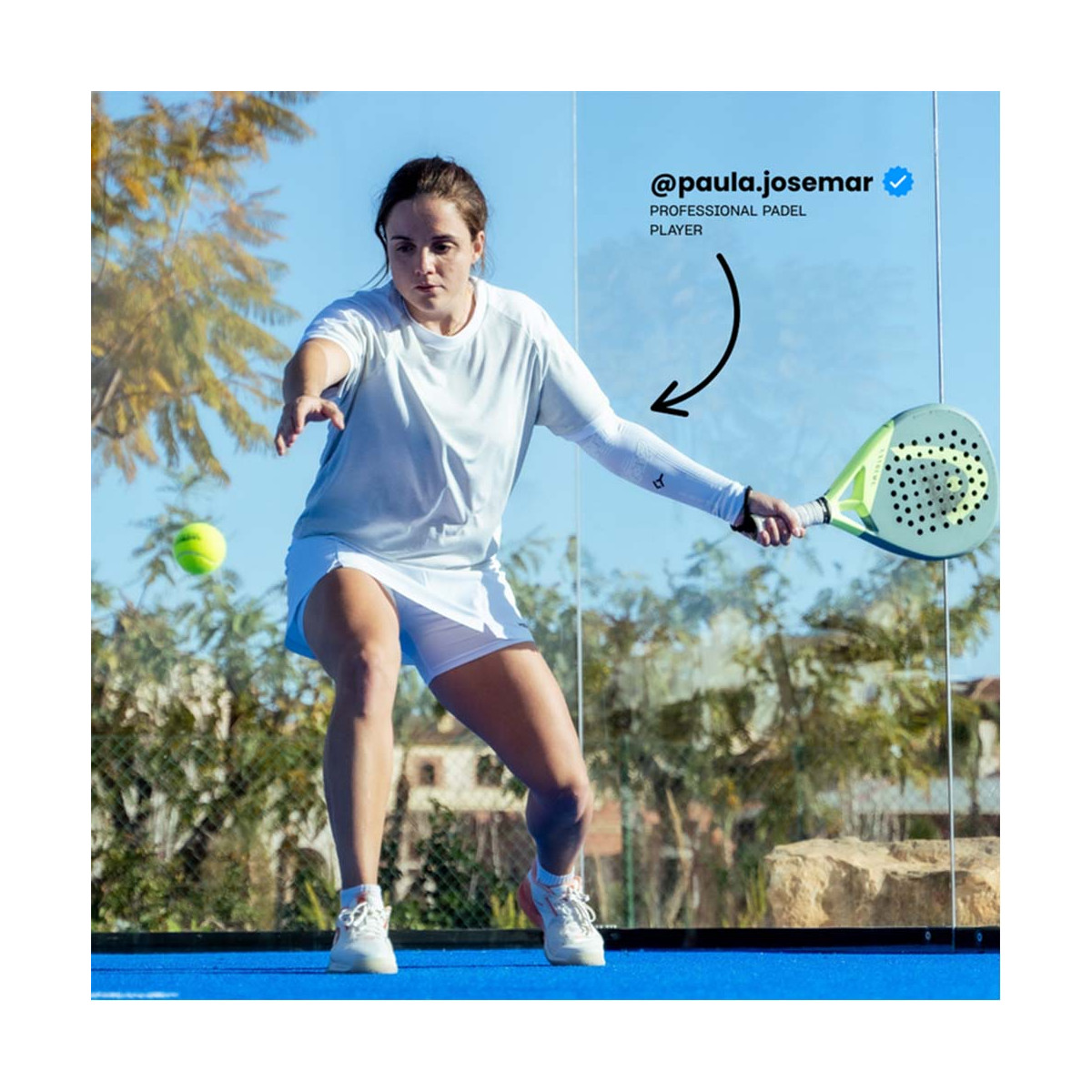Manchon de compression Floky NO-STRAIN Blanc
