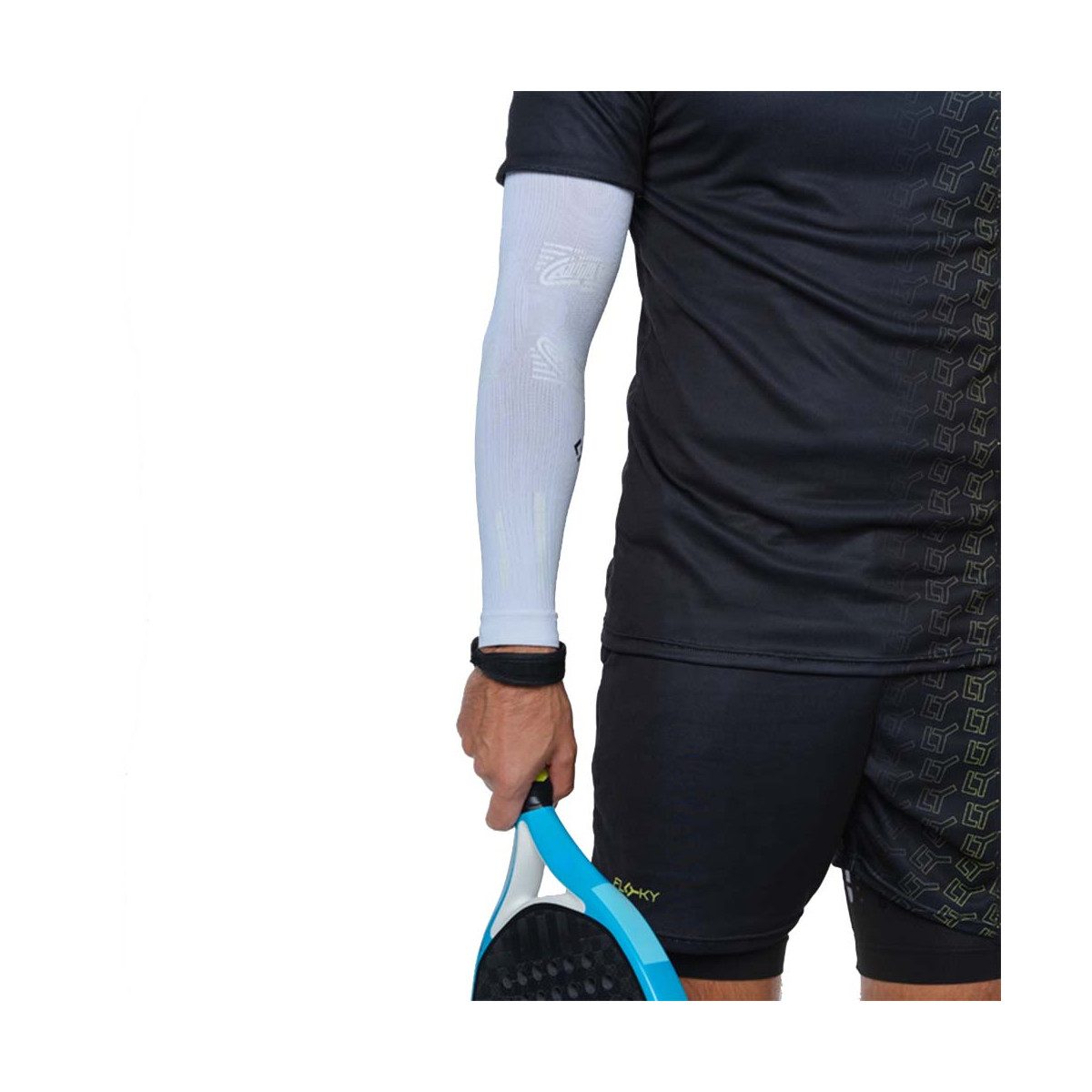 Manchon de compression Floky NO-STRAIN Blanc