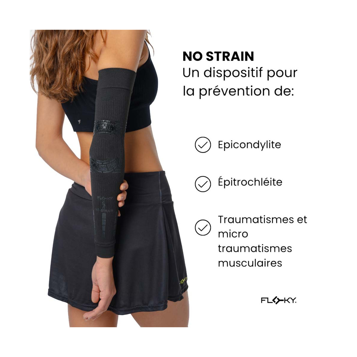 Floky NO-STRAIN Armsleeves Wit