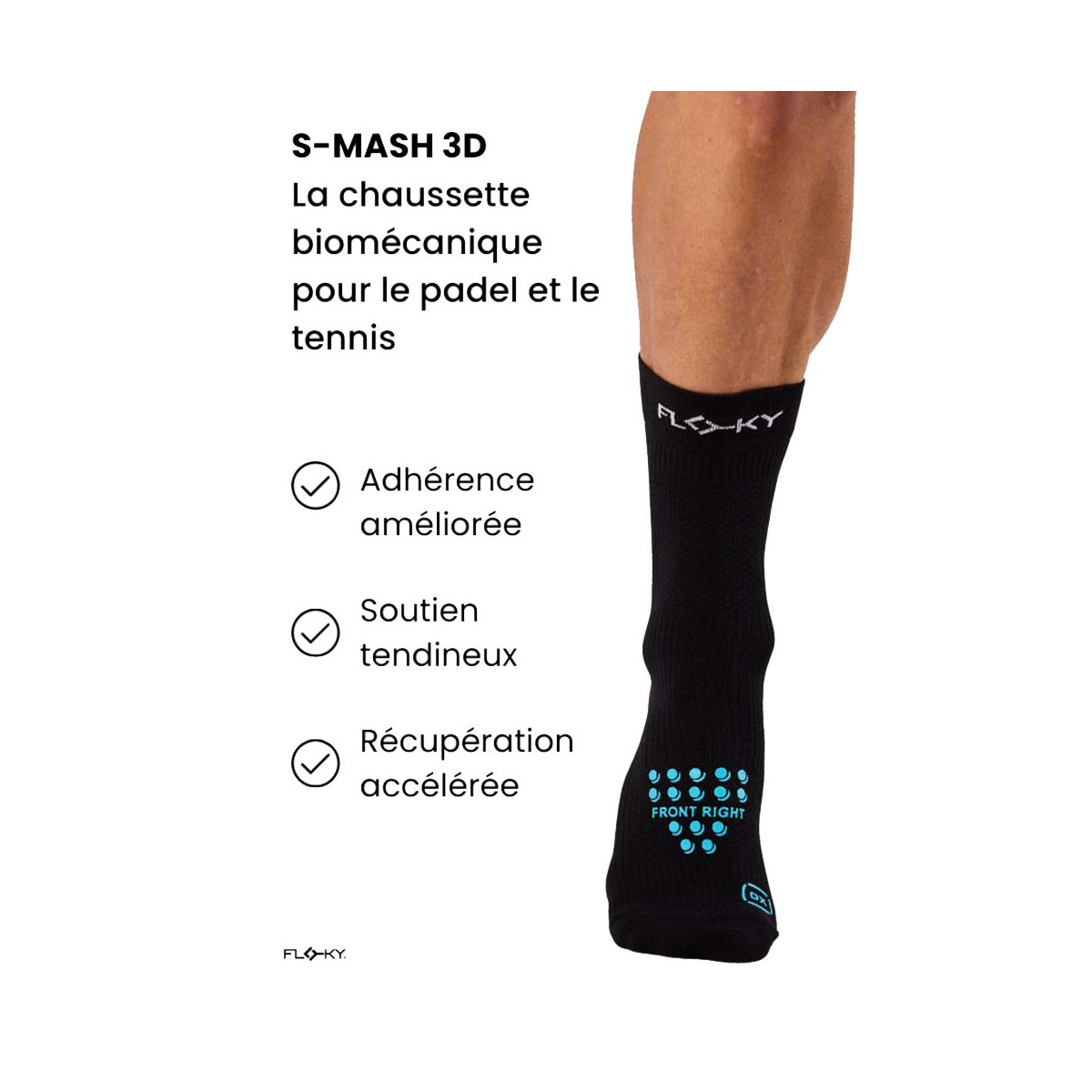 Compressiesokken Floky S-MASH 3D Zwart