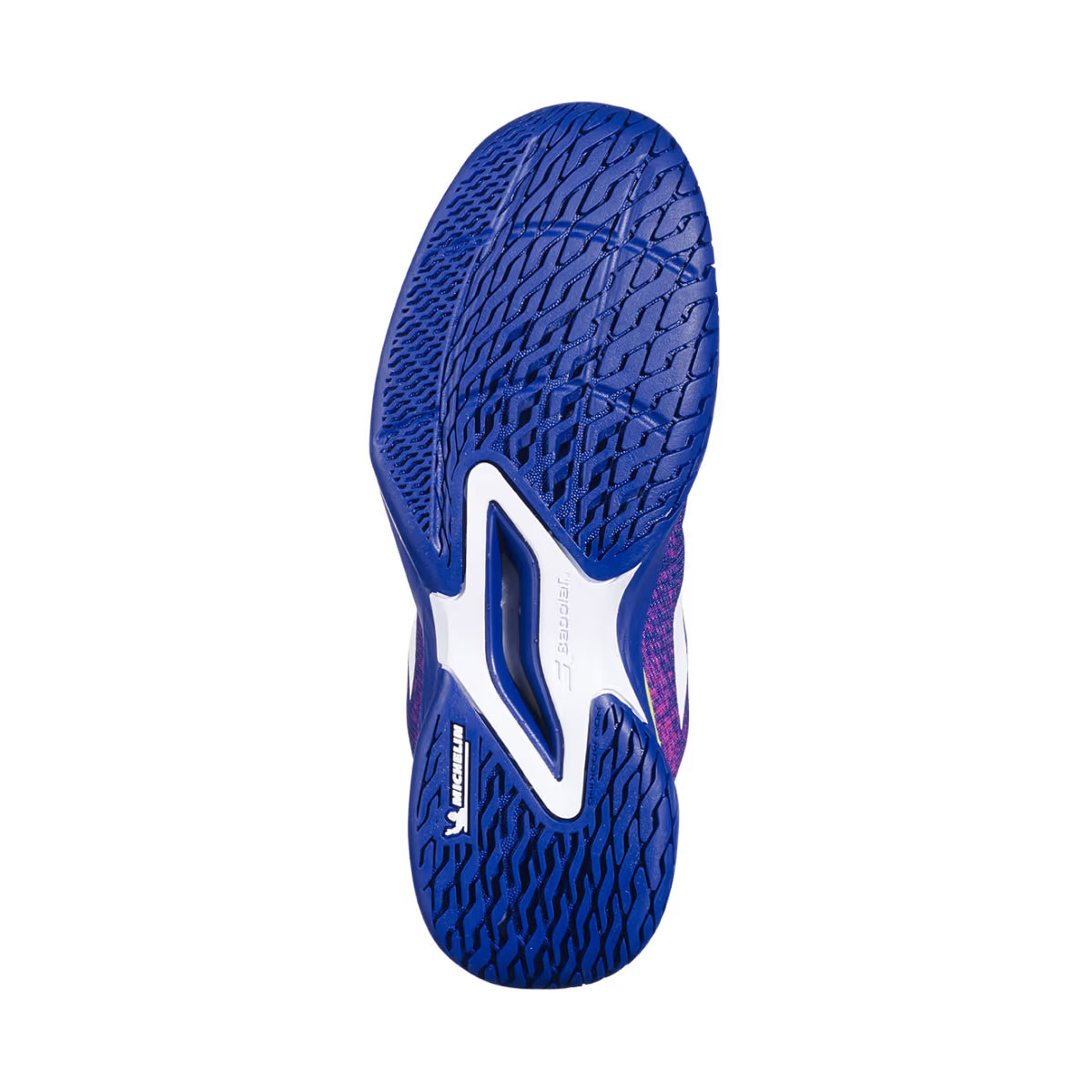 Chaussures Babolat Jet Mach 3 All Court Junior Bleu marine / Vert