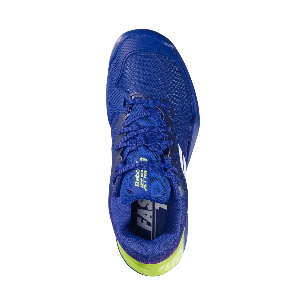 Chaussures Babolat Jet Mach 3 All Court Junior Bleu marine / Vert