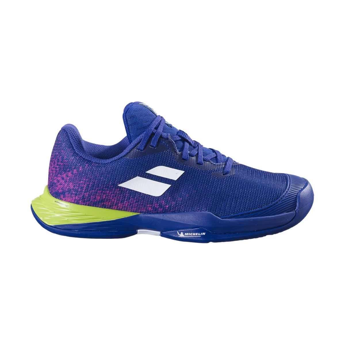 Chaussures Babolat Jet Mach 3 All Court Junior Bleu marine / Vert
