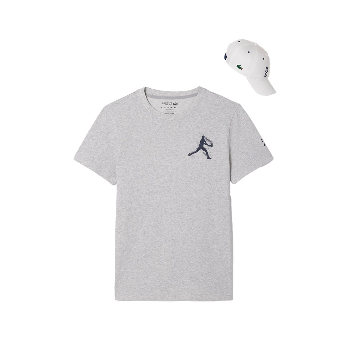 Pack T-Shirt + Casquette Lacoste Tennis x Novak Djokovic Rouge
