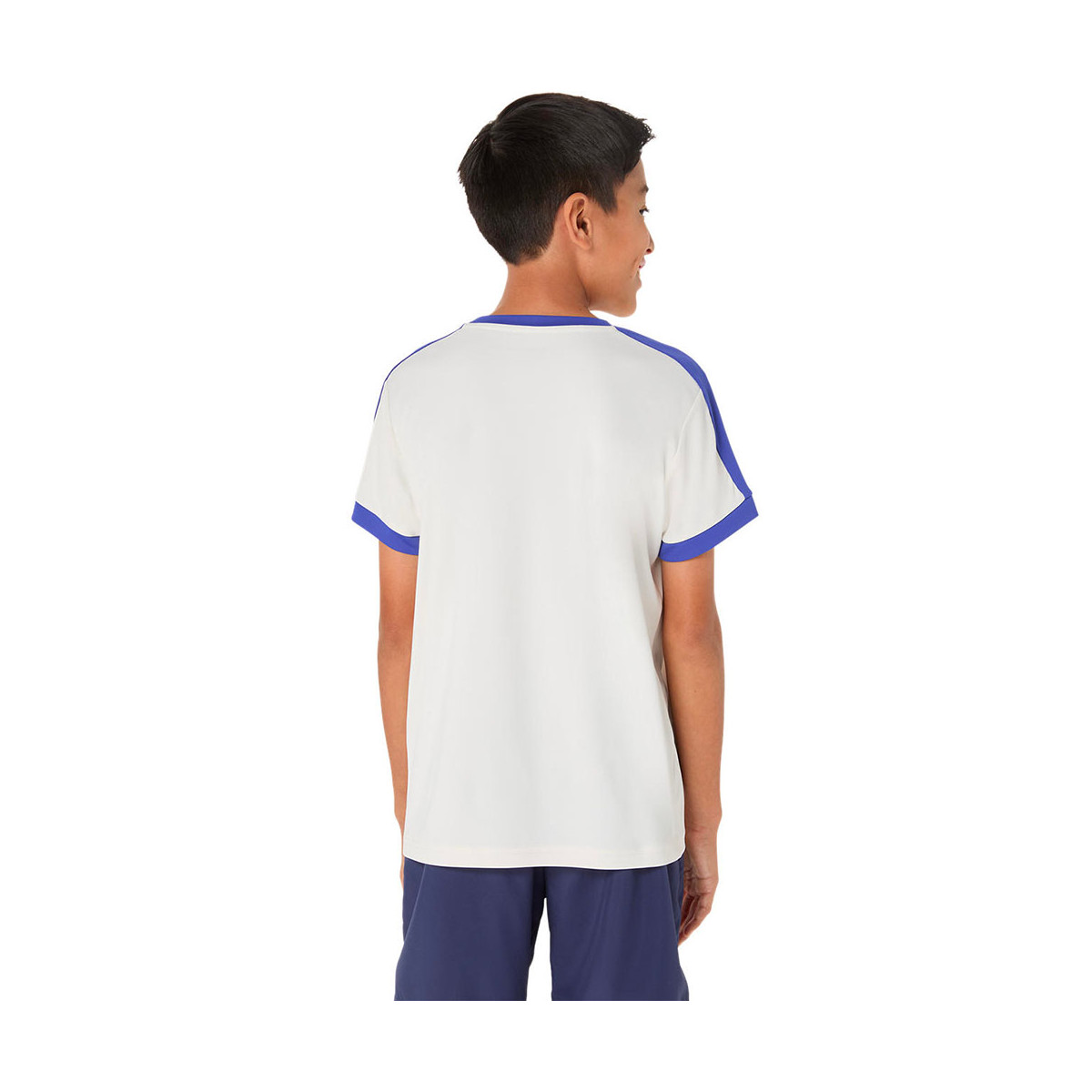 T-Shirt Asics Jongens Crème / Blauw