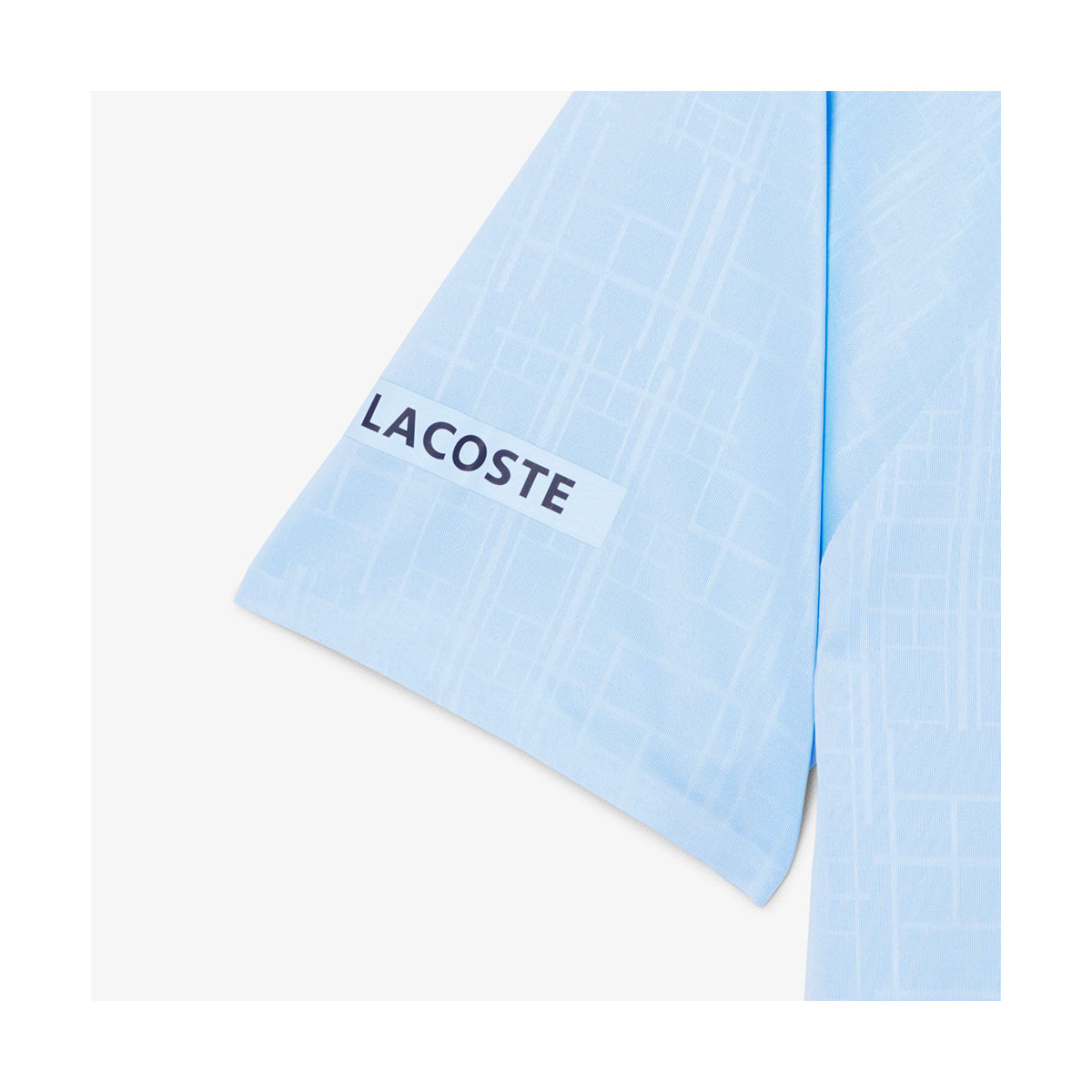 Polo Lacoste Tennis Novak Djokovic On Court Bleu Pastel