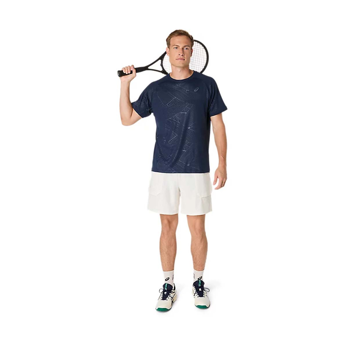 T-Shirt Asics Game All Over Bleu nuit
